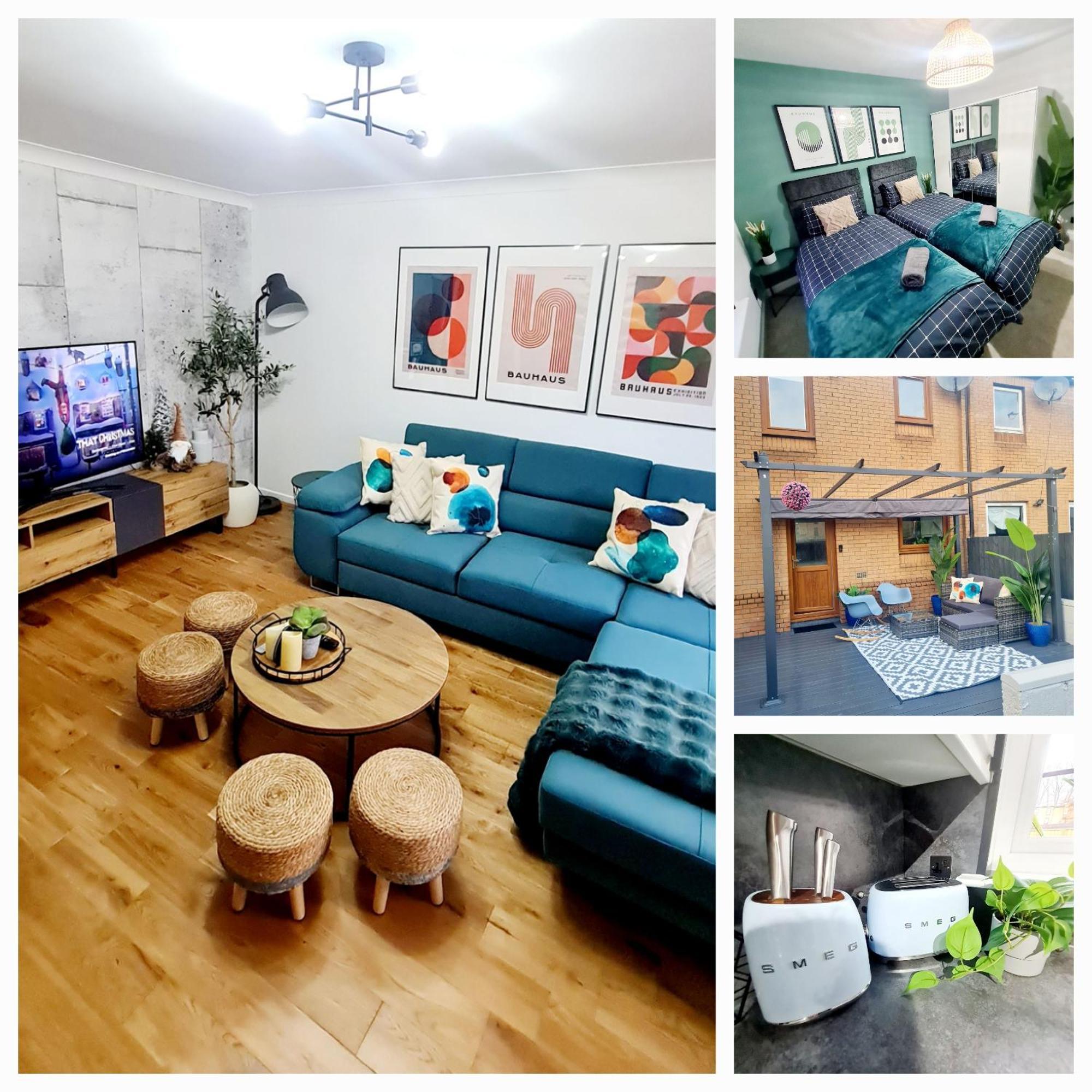 Bright 3Br Walking Distance To Town - Free Parking Apartment กลาสโกว์ ภายนอก รูปภาพ